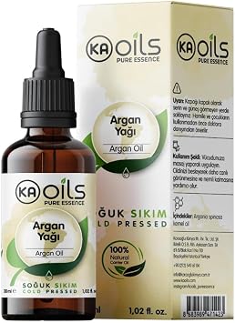 KAOils Argan Ya  30 ml | 100% Pure Argania Spinosa Kernel Oil | So uk S k m Do al Ta y c  Ya  | Sa  ve Cilt Bak m   in Onar c  Besleyici