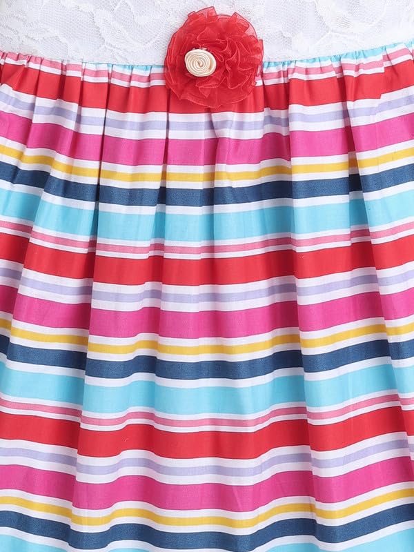 Image of Funshine Girls Spring Summer Casual Dress for Kids | Soft Breathable Comfortable Everyday Wear for Play School Outings Birthday Parties & Family Occasions | Stylish Lightweight Trendy Outfit