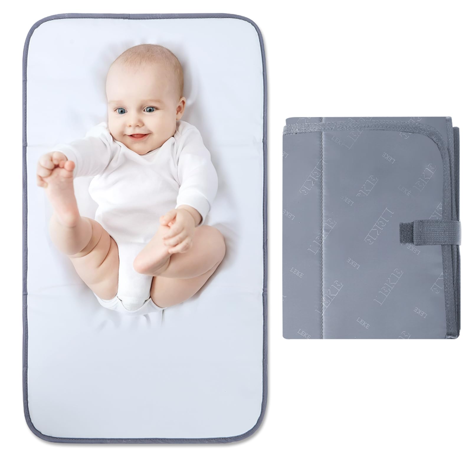 Lekebaby Pliable Matelas a Langer de Voyage, Tapis à Langer pour Bébé,Impermeable Portable Tapis a Langer Bebe pour Maison Extérieur Voyage(70x40cm)
