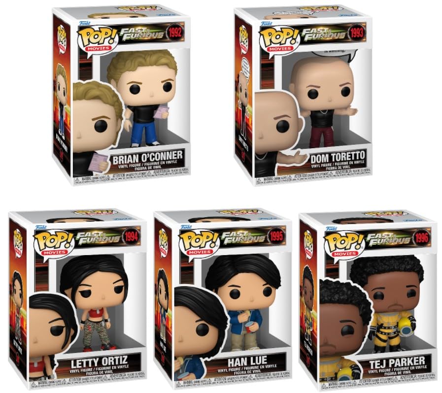 Funko Fast & Furious Pop! Complete Set (5)