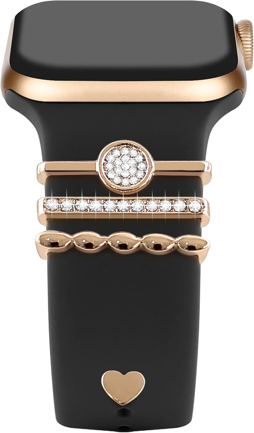 Charm Fashion Decorative Ring for Apple Watch Silicone Band Charm 49mm 45mm 44mm 42mm 41mm 40mm 38mm iwatch ultra SE Series 10 9 8 7 6 5 4 3 2 Diamond Sparkle Decorative Metal Charm (Without Band) Charm Fashion Decorative Ring for Apple Watch Silicone Band Charm 49mm 45mm 44mm 42mm 41mm 40mm 38mm iwatch ultra SE Series 10 9 8 7 6 5 4 3 2 Diamond Sparkle Decorative Metal Charm (Without Band)