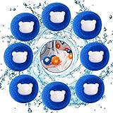 🧽 【Fácil de usar】 Una bola de lavandería imprescindible para personas perezosas, libera tus manos y tiempo. Ya no es necesario quitar el vello a mano. Con nuestras bolas de lavandería, simplemente coloque estas pequeñas bolas de lavandería en la lavadora, encienda el modo de centrifugado o puede ponerlas en la secadora con su ropa.