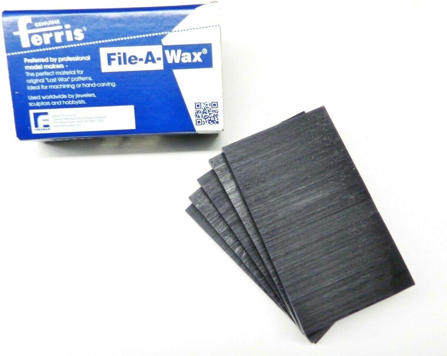 Ferris Carving Wax Tablets Purple Wax 5/16" Thick 6"x3-5/8" Flat Bars 5-Pcs 1Lb