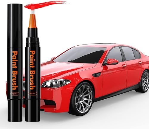Pintura de retoque para autos, kit de reparación de arañazos para varias pinturas de retoque automotriz con lápiz de recubrimiento de barniz (rojo)