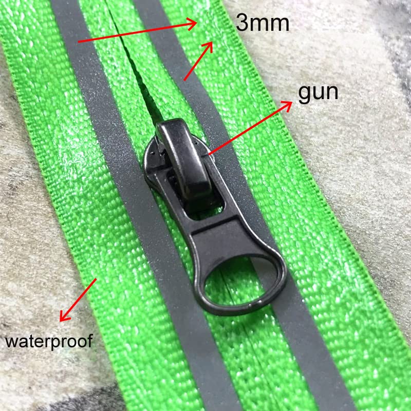 10 pezzi 18 cm 25 cm striscia colorata cerniera riflettente per portafoglio borsa giacca cucito fai da te 3# nylon impermeabile cerniera rossa,25 cm
