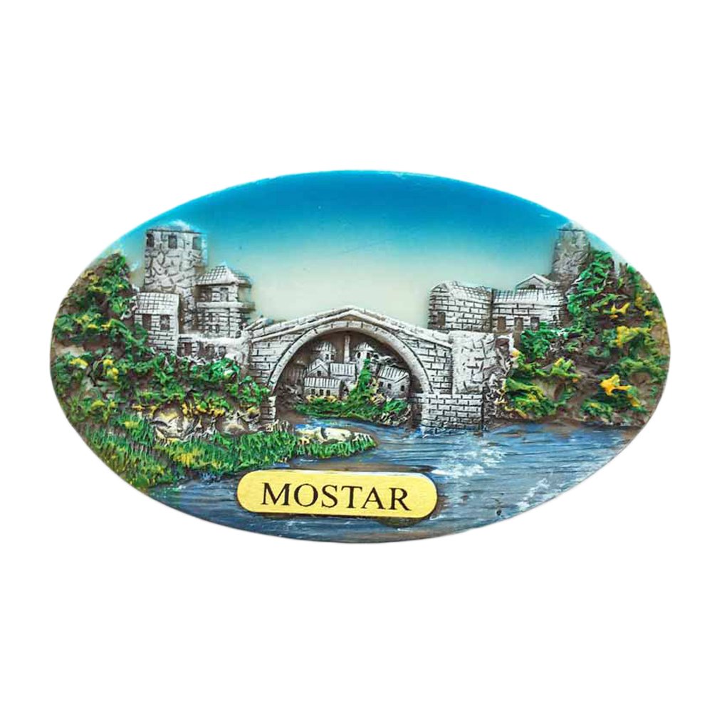 Wedarego Mostar Bosnia 3D Refrigerator Magnet Travel Sticker Souvenirs,Home & Kitchen Decoration Bosnia Fridge Magnet From China
