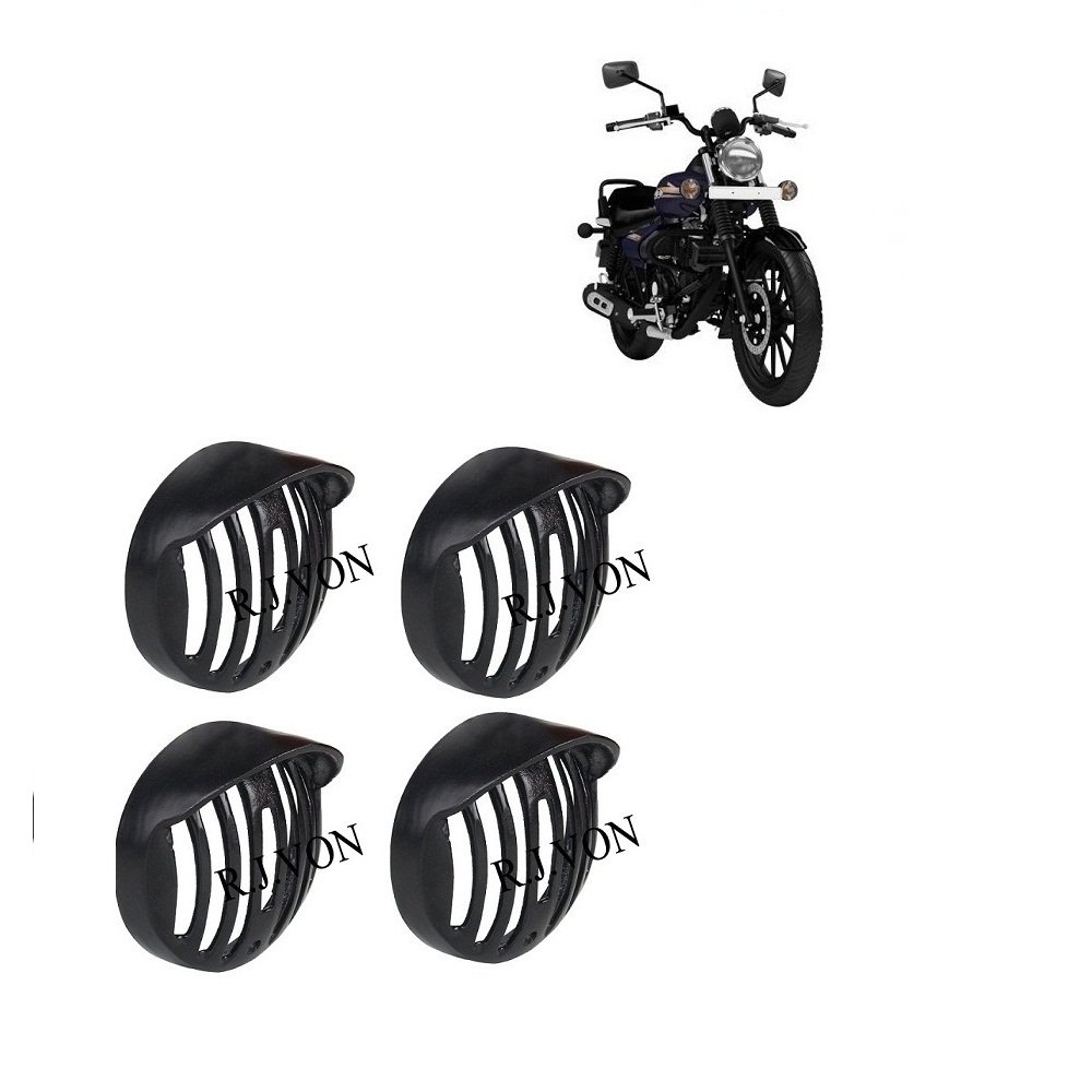 R.J.VON - Matel Indicator Light Grill with Cap for - Bajaj Avenger Street 150 Old Model-image-42