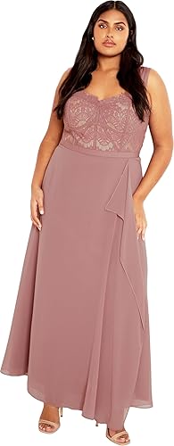 City Chic Women's Plus Size Maxi Cocktail Dress - Sweet Evie