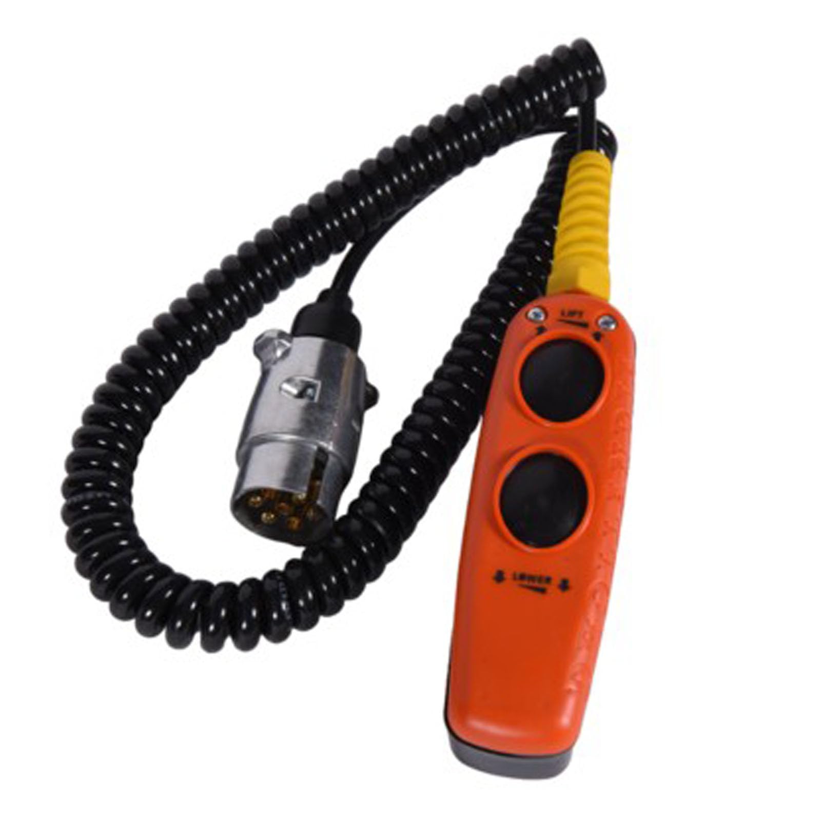 Partsline Télécommande filaire 2 boutons montée/descente pour hayon élévateur prise 7 broches fixation magnétique équivalent à E0787.2.H - DHOLLANDIA, ERHEL, MBB-INTER, MIC, ANTEO, HYDRIS