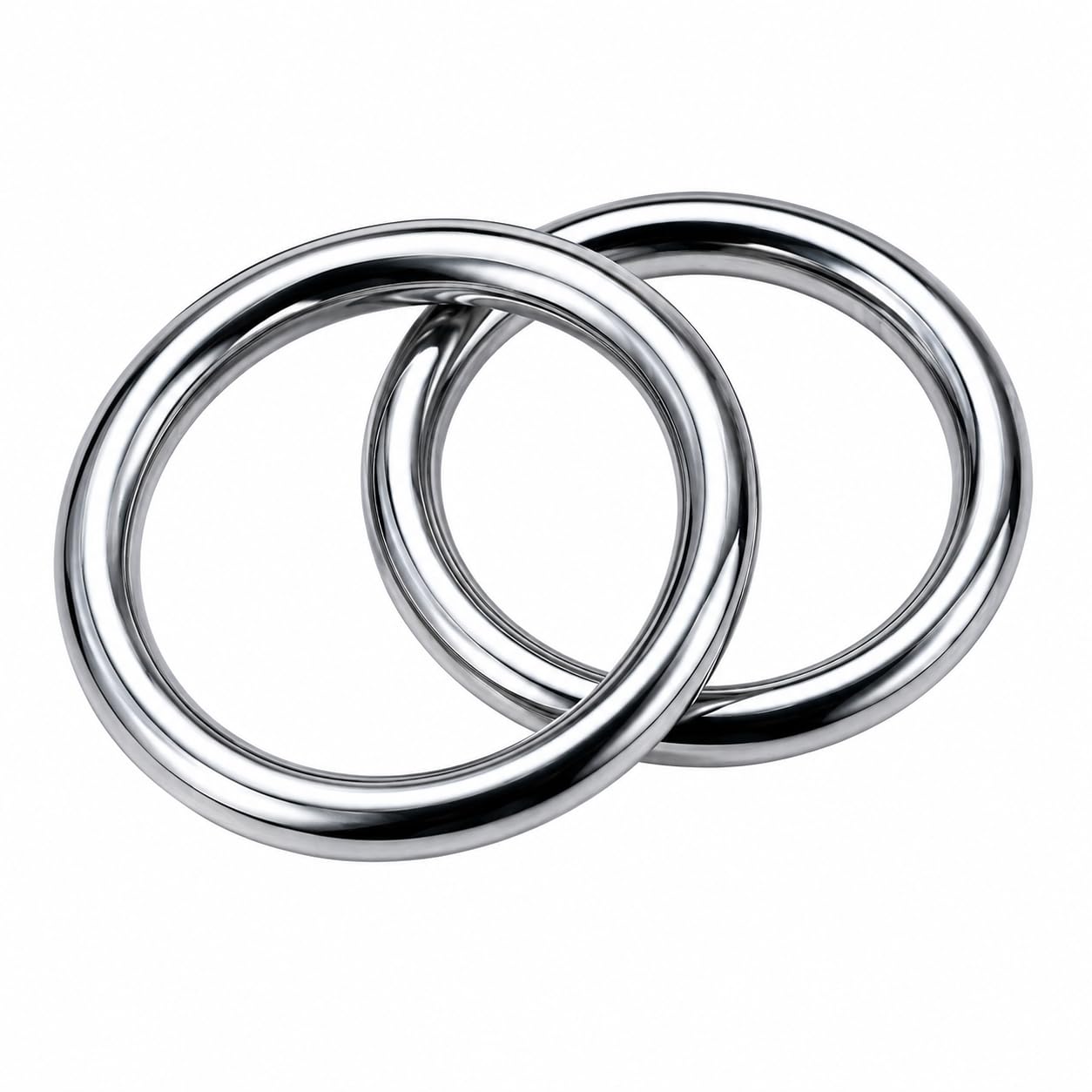 G-like Wing Chun Stainless Steel Training Rings - Chinese Martial Arts Kung Fu Martial Arts Metal Arm Rings Set of 2 Stainless Solid Steel Strength Training Accessories for Arms and Wrists - 1 pair