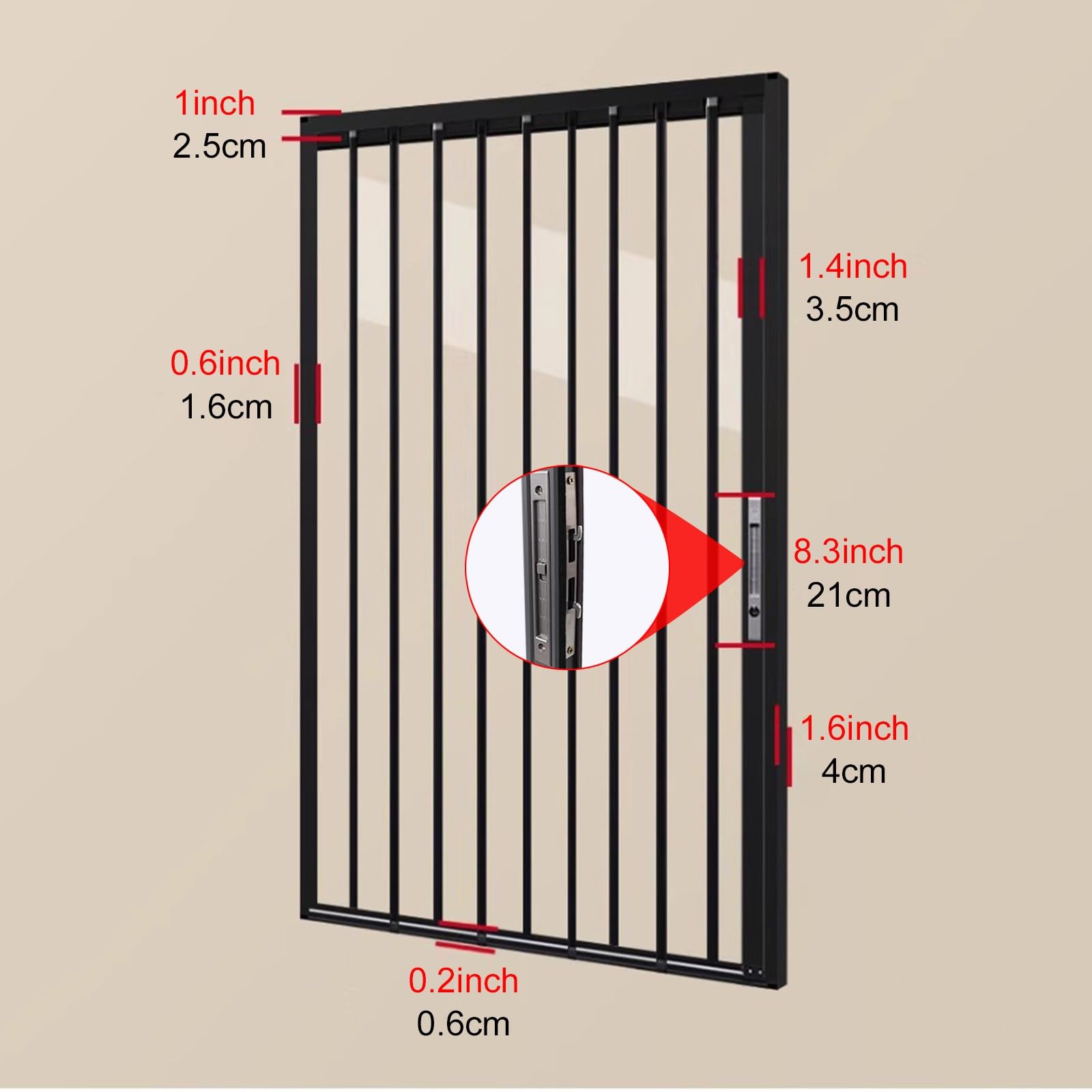 Portes pliantes télescopiques Porte pliante avec poignées et vitre, Porte Accordéon intérieure personnalisable pour cuisine/ salle de bain/ chambre à coucher avec serrure, Kit de porte de séparation d
