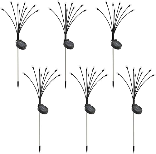 Luces LED decorativas de 8 cabezas para exteriores, impermeables, multicolor, decoración de patio para Navidad, patio, césped, jardín, artículo de