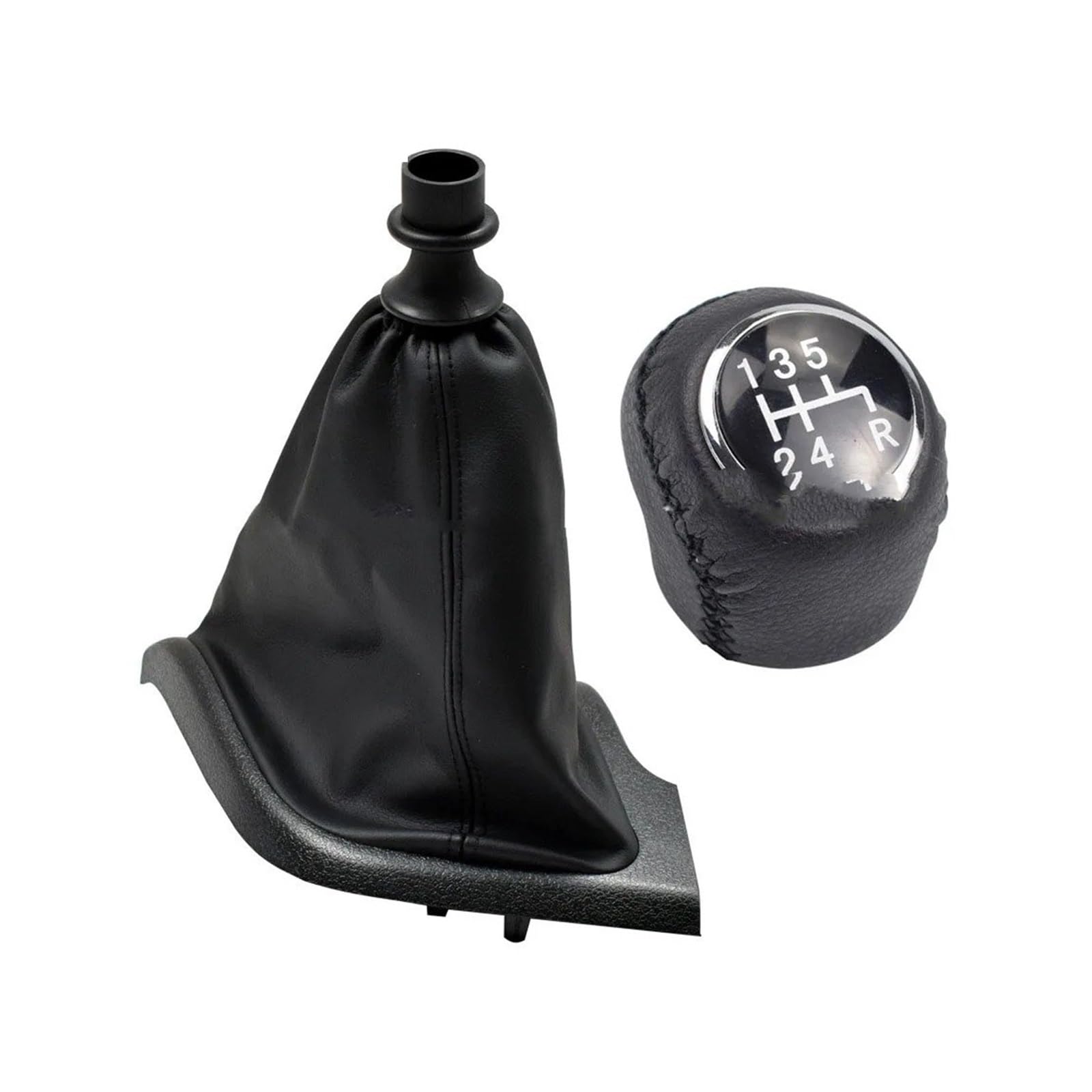 SAUANMNKTP Gearshift Knob for Fiat Ducato 2002-2014 Manual 5 6 Speed Gear Shift Knob Shifter Lever(HS-Without Holes 5R B)