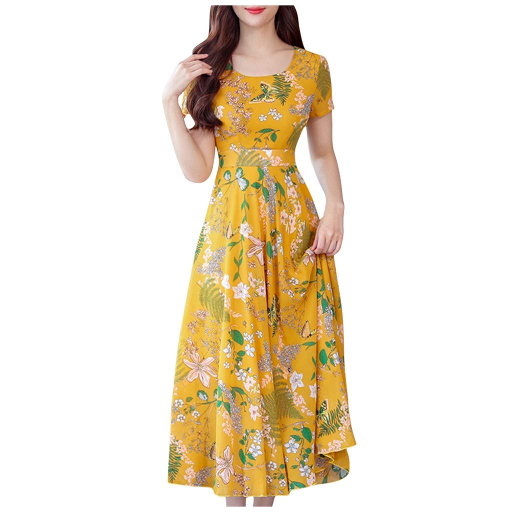 Beach Vacation Clothes For Women Women's 2025 Summer Sleeveless Dress - Lightweight Swing Dress With Pockets (40 Prints) Elescat Summer Dresses For Women