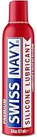 Swiss Navy Premium Silicone Lubricant 6oz - Long-Lasting Hypoallergenic Lube for Couples, Condom Safe, Waterproof & Unscented
