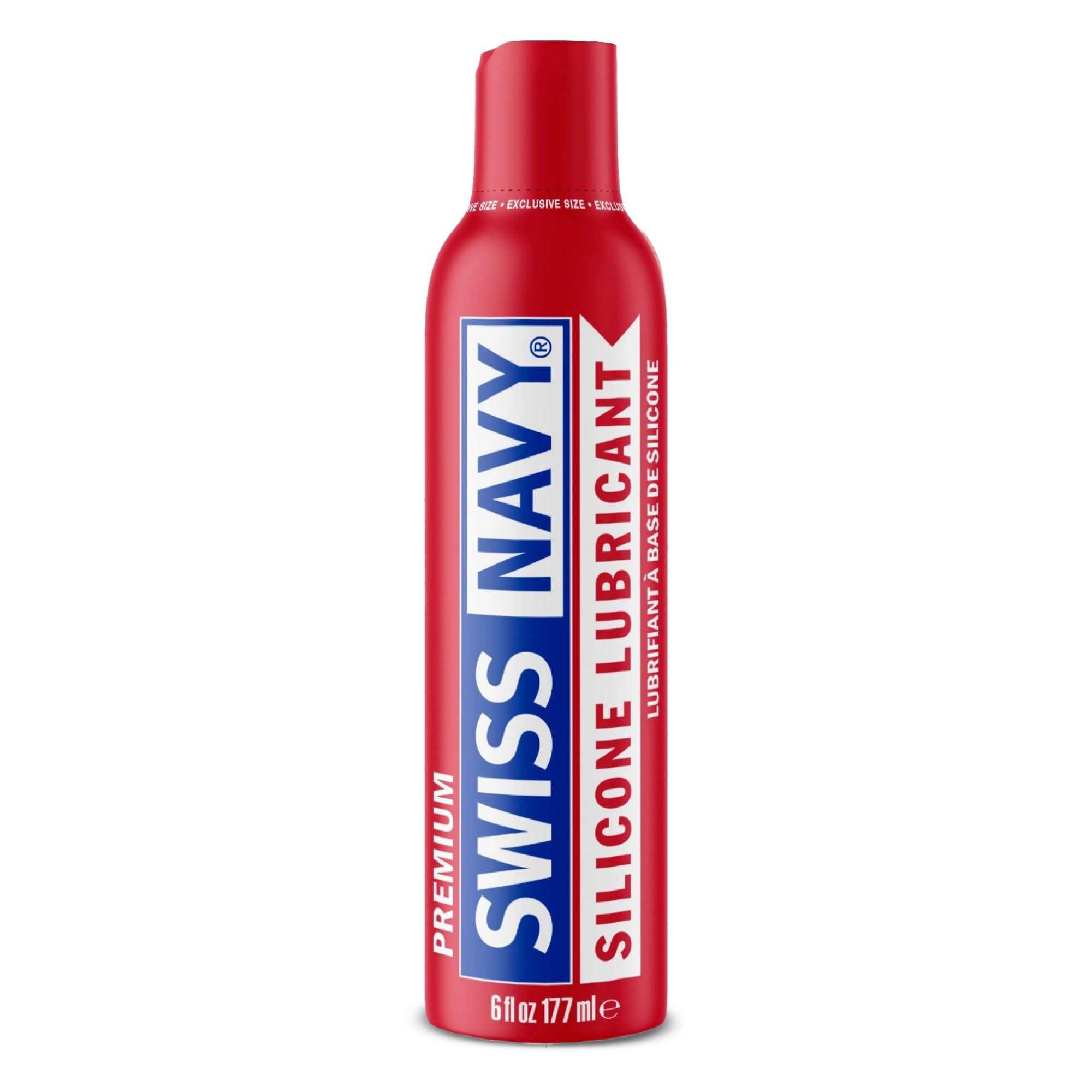 Swiss Navy Premium Silicone Based Lubricant - 6 oz - Personal Lube for Men, Women & Couples - Condom, Latex Safe - Hypoallergenic - Unscented