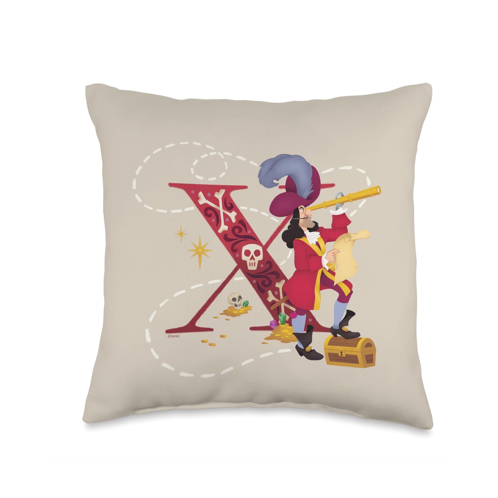 Coussin Disney Villains lettre X pour raviver un canapé uni et terne