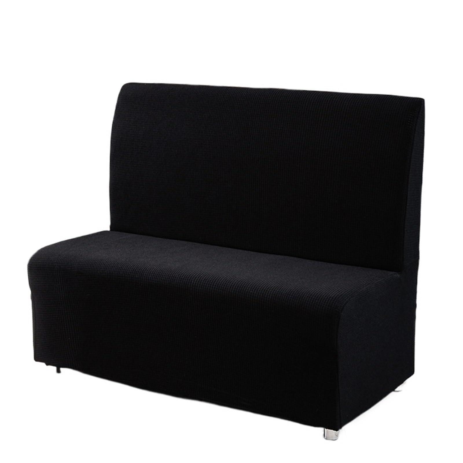 GCYEIDMA Armless Sofa Slipcover Armless Sofa Cover Elastic Thickened Corn Velvet Hotel Restaurant Stretch Covers Slipcovers(Color 9)