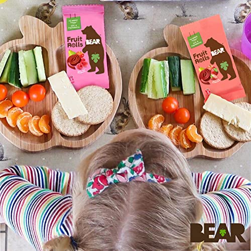 BEAR Real Fruit Snack Rolls - Gluten Free, Vegan, and Non-GMO - Strawberry – Healthy School And Lunch Snacks For Kids And Adults, 0.7 Ounce (Pack of 12) - Thumbnail 7