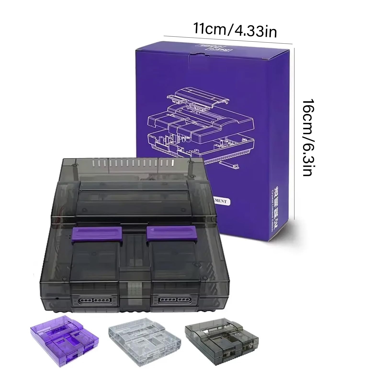 Carcasa de repuesto para consola de colores, carcasa de sustancia ABS para reparación de de juegos Retro y reemplazo de carcasa de cambio de Color