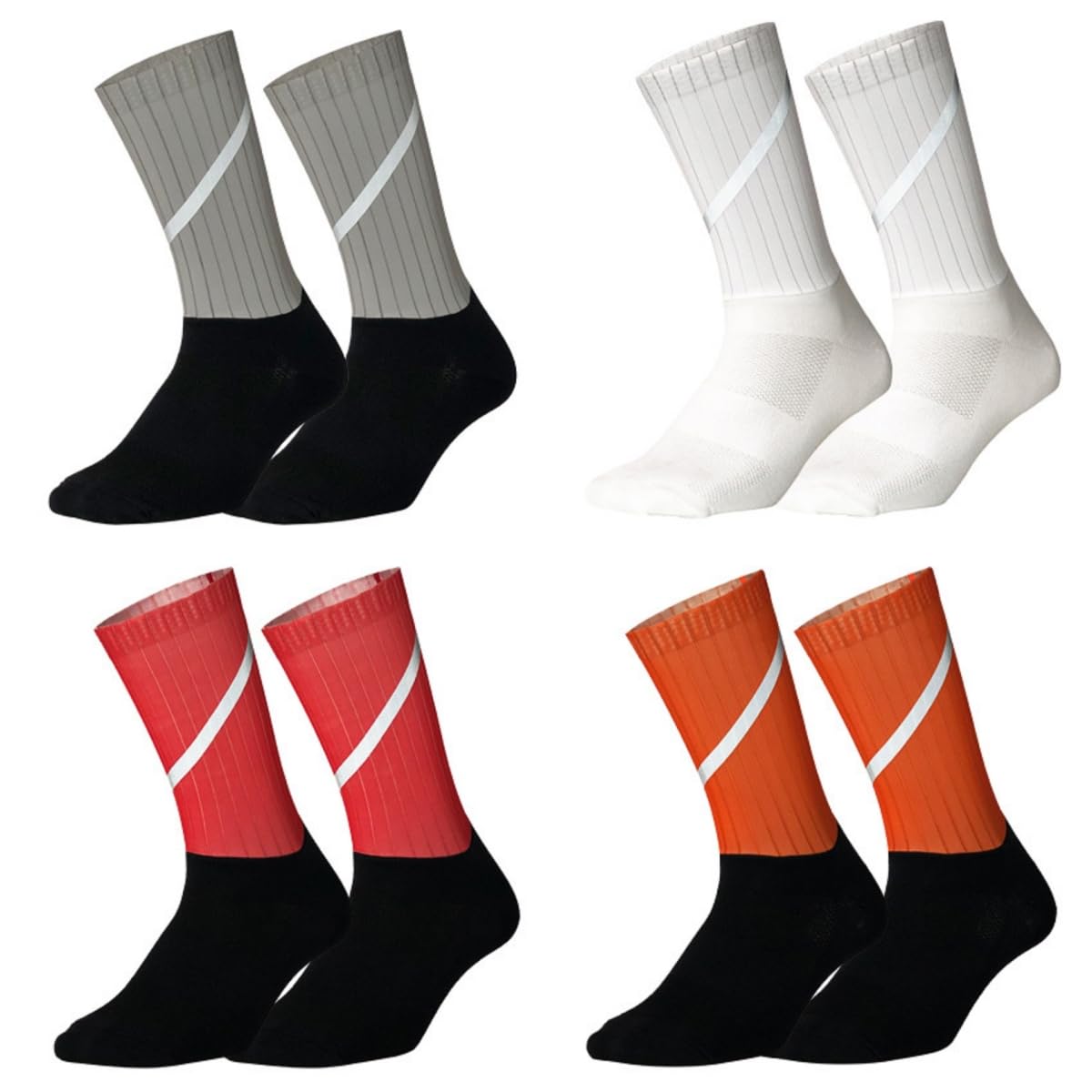 Herren-Sport-Socken Atmungsaktive Sportsocken Für Radfahrer, Die Bis Zur Mitte Der Wade Laufen