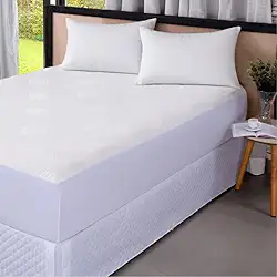Protetor De Colchão Casal Impermeavel Jacquard com Lateral Adaptável Protege Seu Colchão Respirável e Antialergico