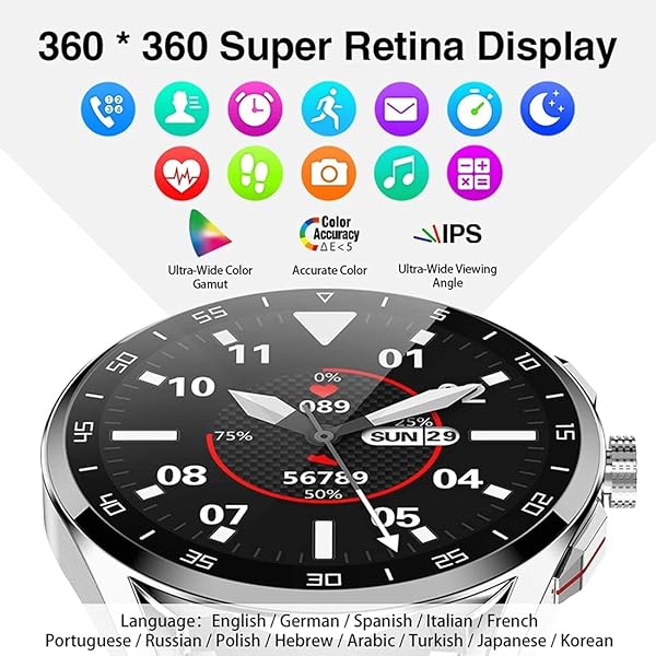 Smartwatch M3 Bluetooth per chiamate IP68 lettore musicale impermeabile 256 M cardiofrequenzimetro orologio da fitness maschio e femmina adatto per iOS Android D