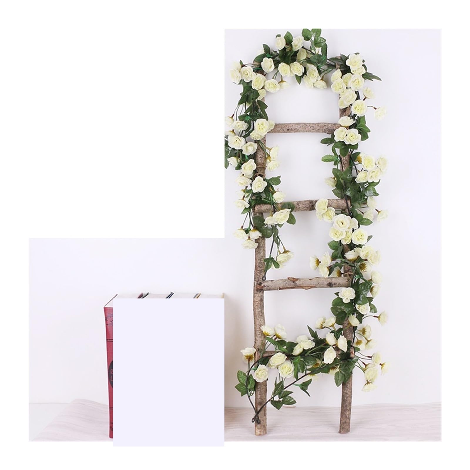Ayztantine artificial flowers Elegant Silk Rose Vine Garland 2.5m/1.8m For Home Wedding Decoration White Pink Options