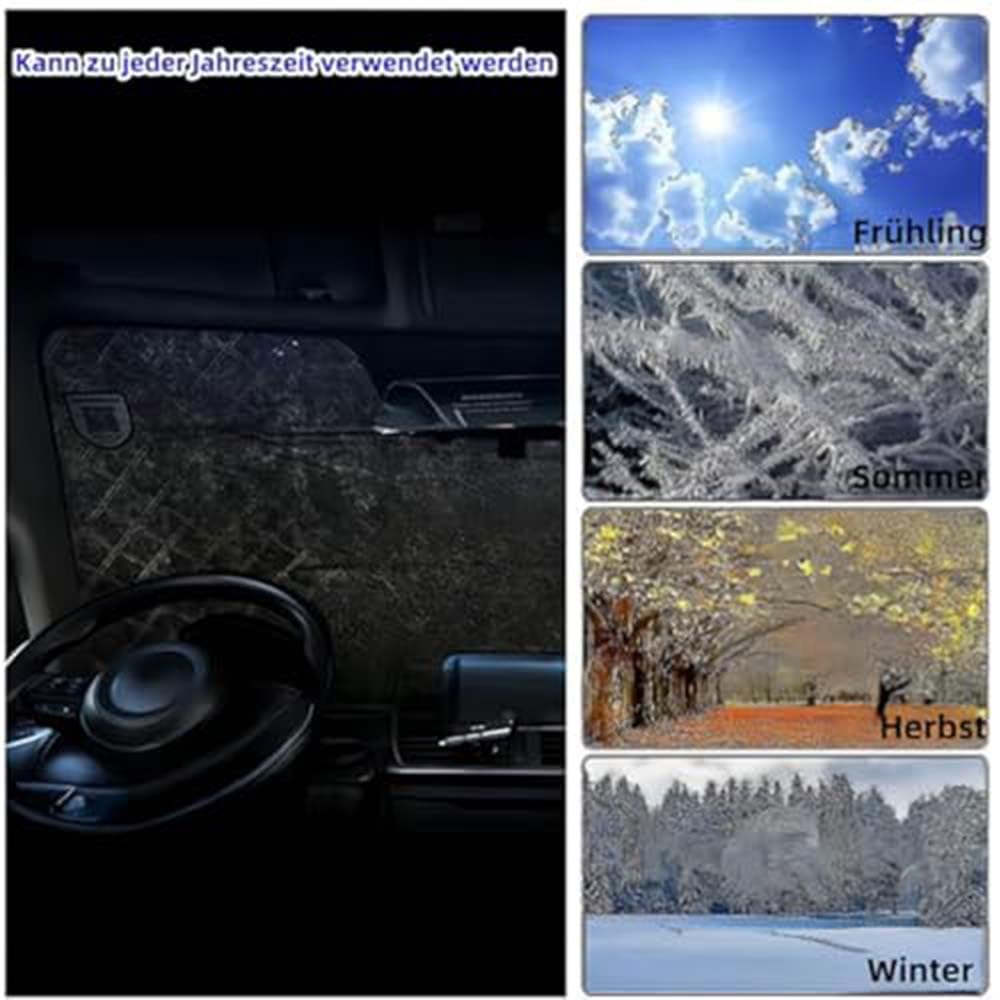 Frontscheibenabdeckung für Subaru Ascent 2018-2026, Thermisch isoliert, Winterfest Frostschutz & Autosonnenschutz für Frontscheibe