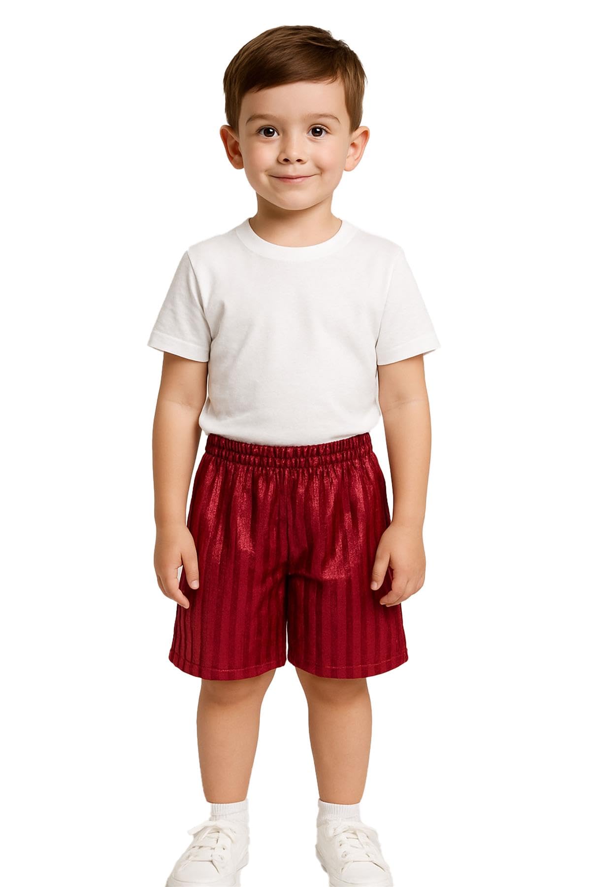 A2z 4 Kids Girls Wine Boys Shadow Stripe Pe Shorts Sports Football Gym School - Shadow Shorts 7-8.