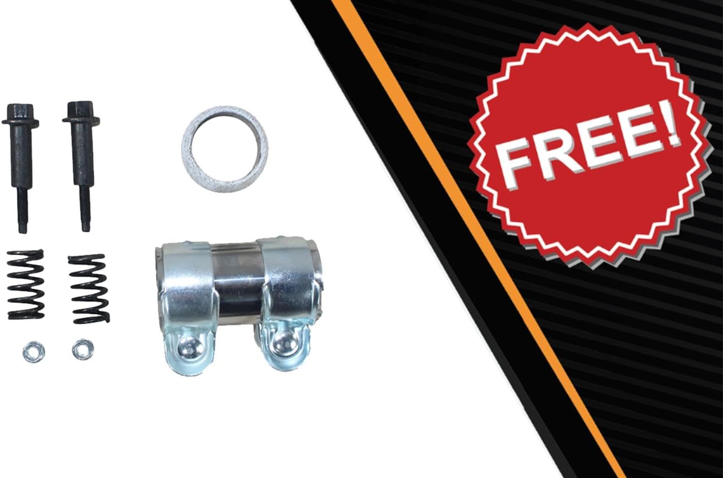 Exhaust Resonator Pipe fits 2007-2011 Toyota Yaris 1.5L Hatchback | Stainless Steel | Northeastern Exhaust | Free Spring Bolt Kit, Gasket, and Sleeve