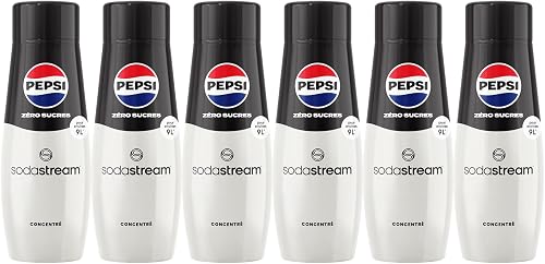 Sodastream Lot de 6 Concentrés Pepsi Zéro Sucres pour Sodastream - 1