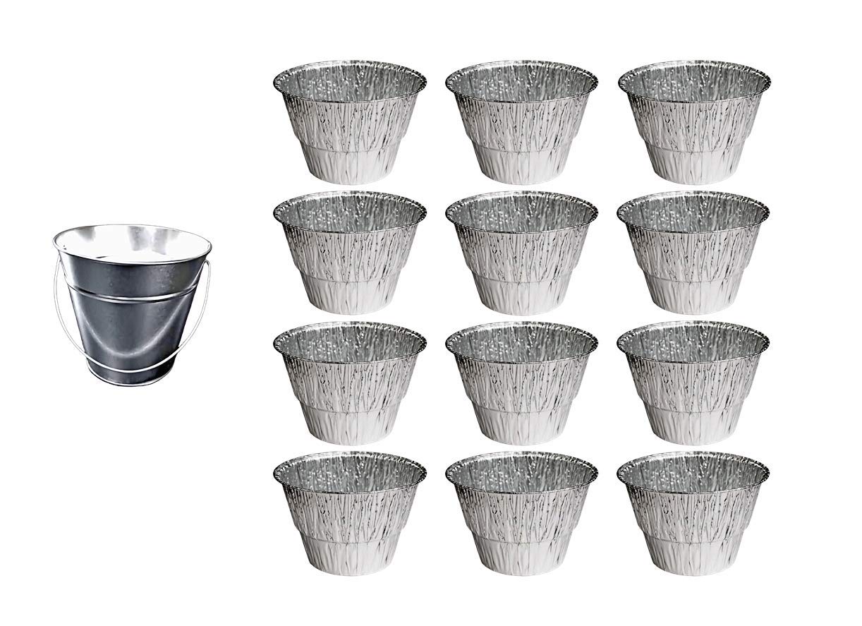 Buy WAITCOOK Pellet Grill Grease Bucket with 12pcs Drip Liners Fit for