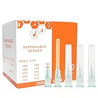 Vista 4 de Agujas dispensadoras desechables Luer Lock de 18G de 1.5 pulgadas, caja de 100