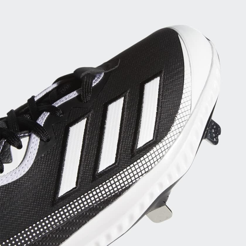 adidas Men's EG7603 Baseball Shoe, Black/White/White, 8 | Image 7