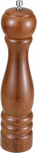 Winco Molinillo de pimienta de madera, 10 pulgadas de altura, 1 cada uno.