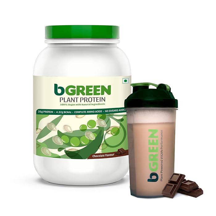 Buy bGREEN by HealthKart Vegan Plant Protein Powder, 25 g Protein (Pea