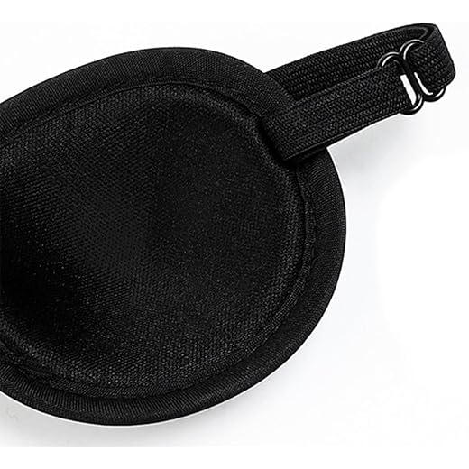 Eye Patch Adults Soft Pirate Eye Cover Black