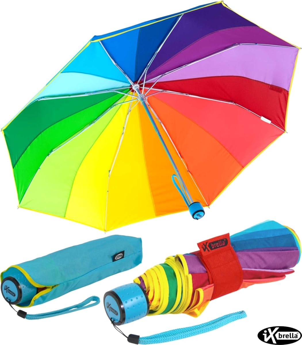 iX-brella Mini Ultra Light - Damen Taschenschirm mit großem Dach - extra leicht