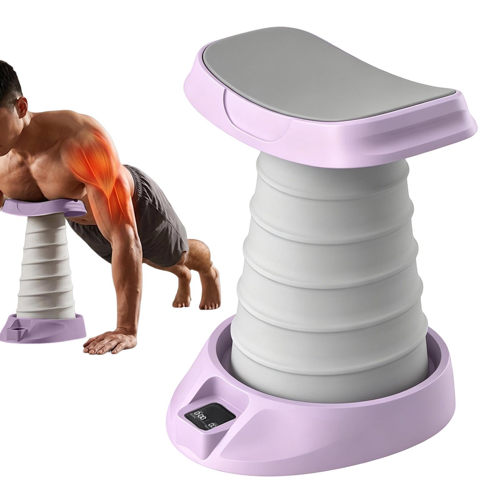 Pomoc przy pompkach - Regulowany Regulowany Przenośny Sprzęt Wspomagany Z Licznikiem | Korektor Kształtu Do Pompek, Dla Kobiet I Mężczyzn, Fitness, Wewnątrz, Na Zewnątrz