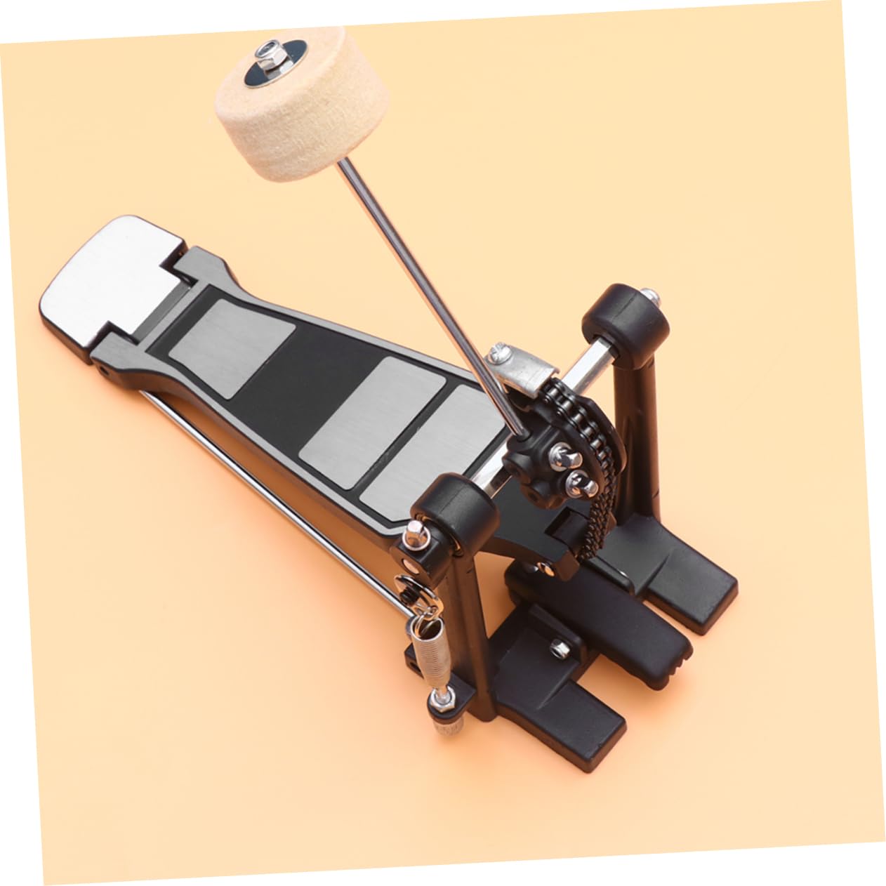 Einzelnes Metall Schlagzeug Fußpedal Für Drum Satz Robustes Bass Drum Pedal Mit Schneller Reaktion Ersatz Fußtritt Für Schlagzeuger