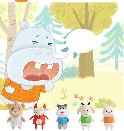 Amazon 指人形 りかわいい 動物 赤ずきんと狼の物語 超萌え カエルの王子様 童話 人形劇 おもちゃ 子供 室内遊び パペットおもちゃ 指のドール 手のカバー ぬいぐるみ人形 赤ちゃん 早期教育 学習玩具 21知育玩具 マペット手袋 指の人形 親子ゲームf 5 ぬいぐるみ