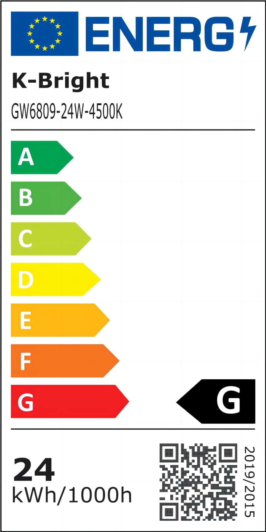 K-Bright 24W LED Apliques De Pared Lamparas De Pared IP20,llevó Arriba y Abajo Diseño,Aplique Decorativo,Blanco Natural,Negro