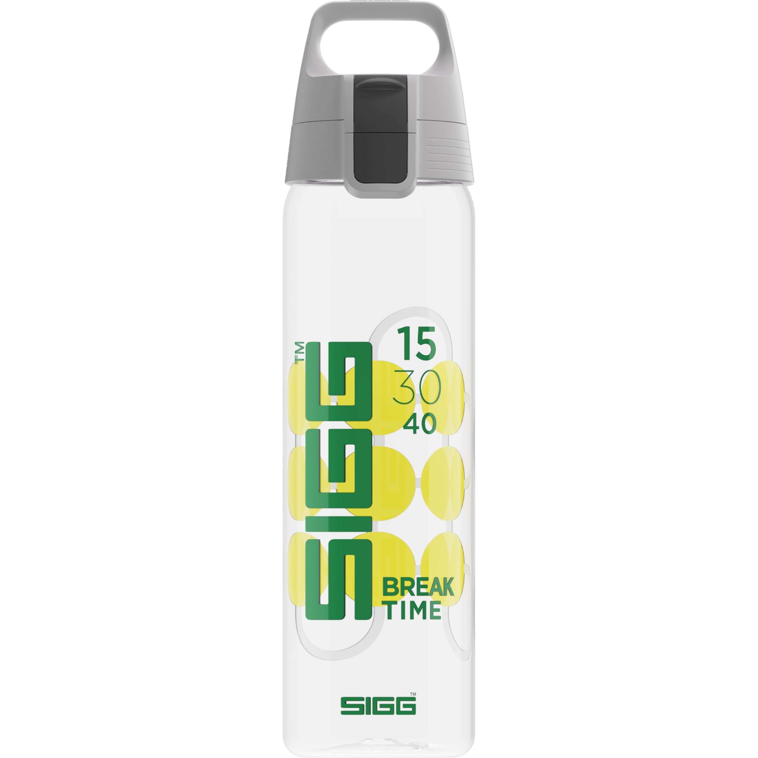 Sigg, Tritan Renew Transparent Water Bottle, Total Clear ONE MyPlanet Tennis, Suitable For Carbonated Beverages