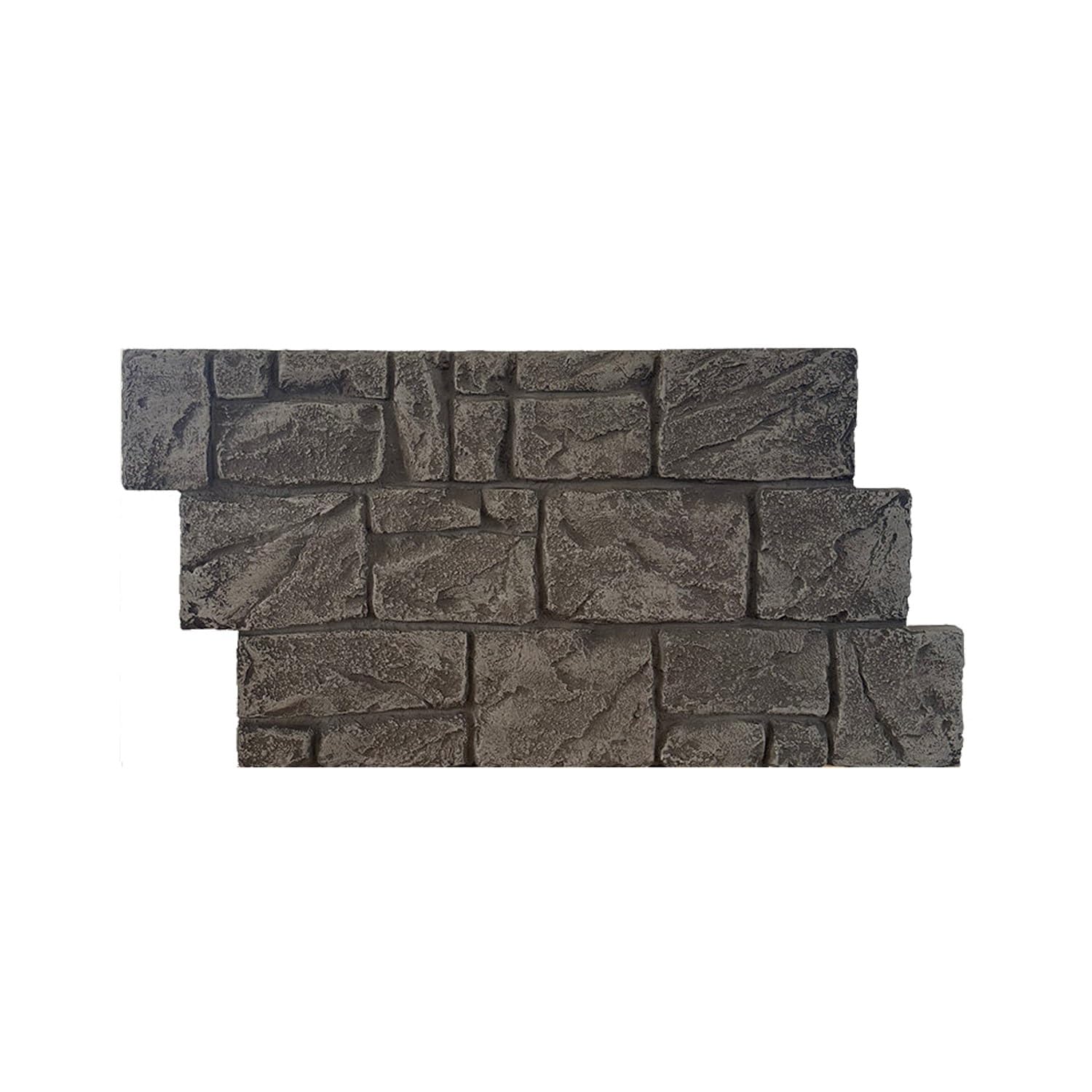 Paneles PVC Pared Panel de pared de PU imitación piedra triturada, papel pintado 3D fácil de instalar de 3 cm de grosor, revestimiento impermeable e ignífugo(E)