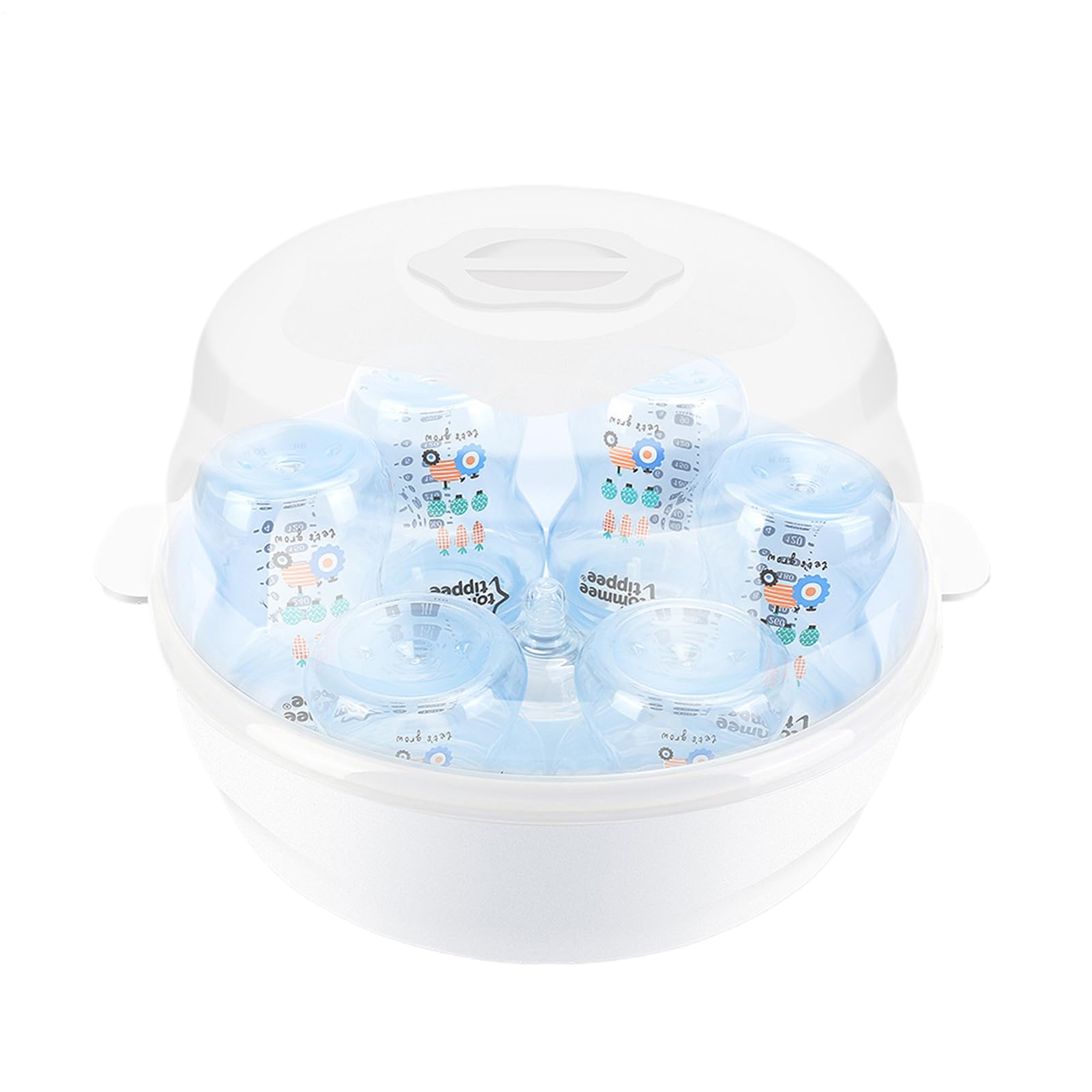 Microwave Steriliser for Baby Bottles | Microwave Steam Steriliser for Baby Bottles | Reusable High Temperature Resistant for Soothers, Breast Pumps and Feeding Accessories
