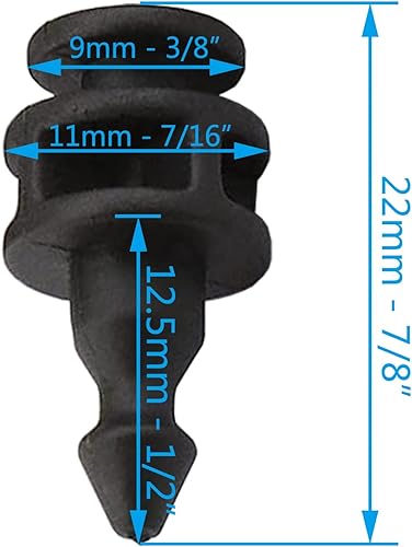 Miniatura 2 de 20X Auto Luz Trasera Lámpara Reparación Fijación Trim Clips OE 2E0945230 0008208164 Compatible con Crafter Van Mercedes W906 Sprinter Plástico