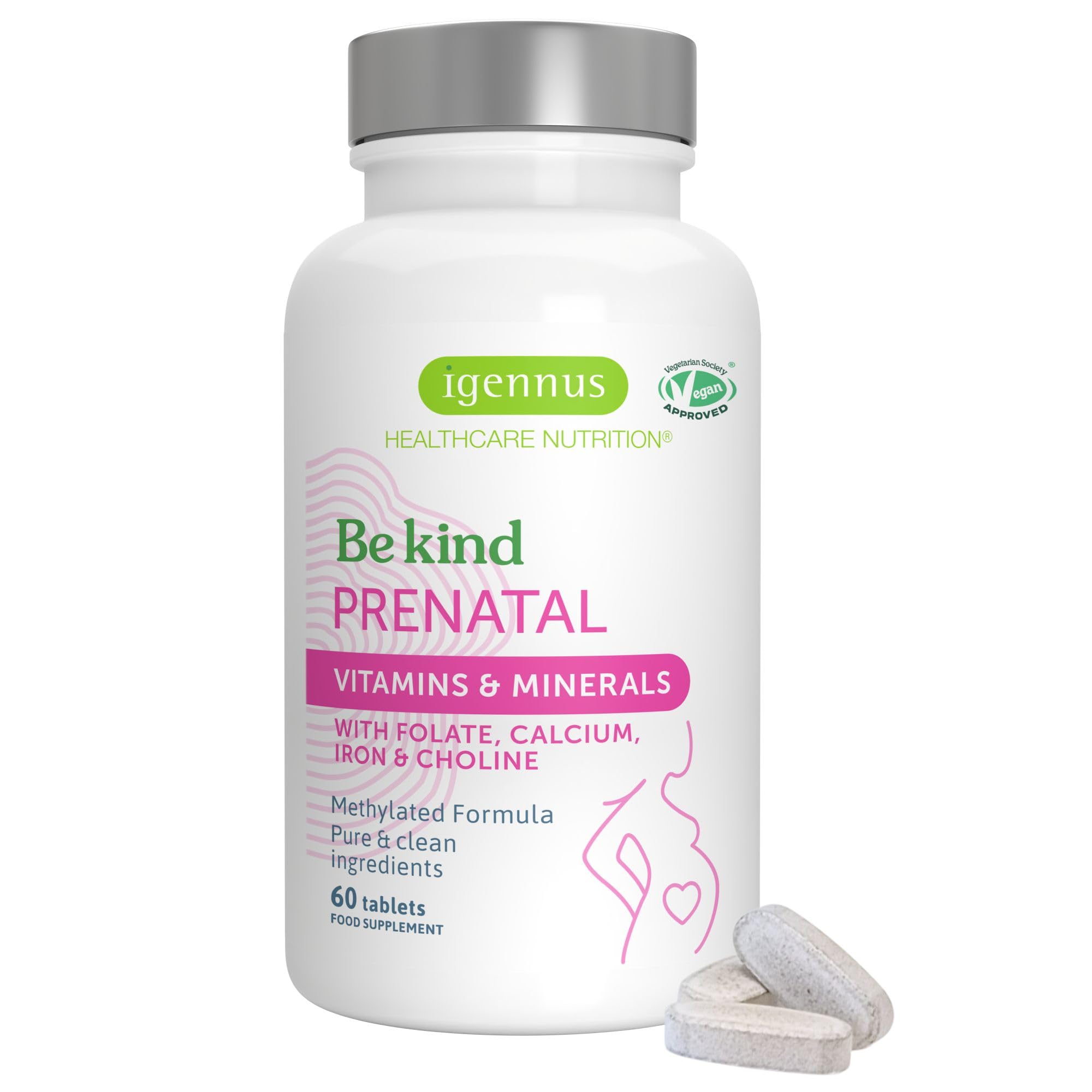 Igennus Advanced Prenatal Vitamins for Women, Methylated Multivitamin