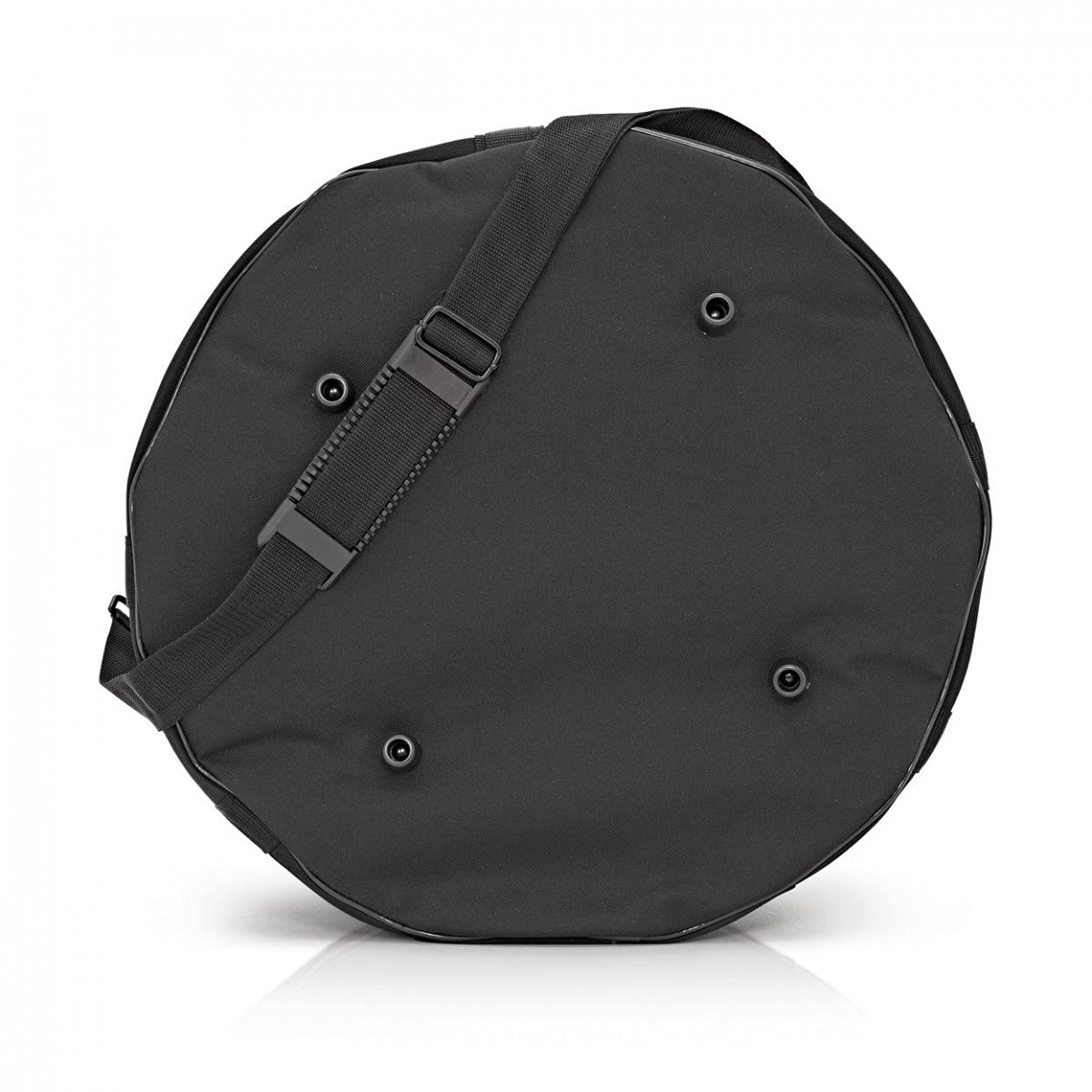 Gepolsterte Floor Tom Drum Tasche mit Gurt von Gear4music 16" x 16" | Vordertasche für Ersatzfelle, robustes Nylonäußeres, 10mm Polsterung, ideal für Auftritte und Lagerung