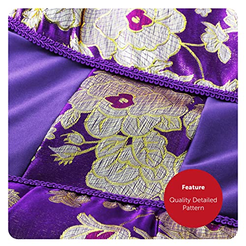 Childs Nativity Purple King Christmas Costume, X-Large, Purple Tunic with Attached Cloak and Gold Crown - Image 4
